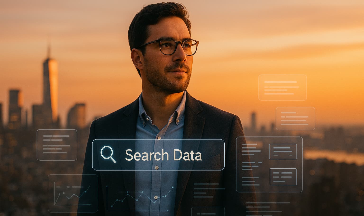 Consultant Generative Engine Optimization analysant des données d'IA générative pour optimiser la visibilité en ligne