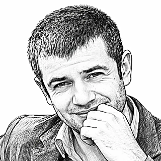 Portrait au crayon de Julien Gourdon