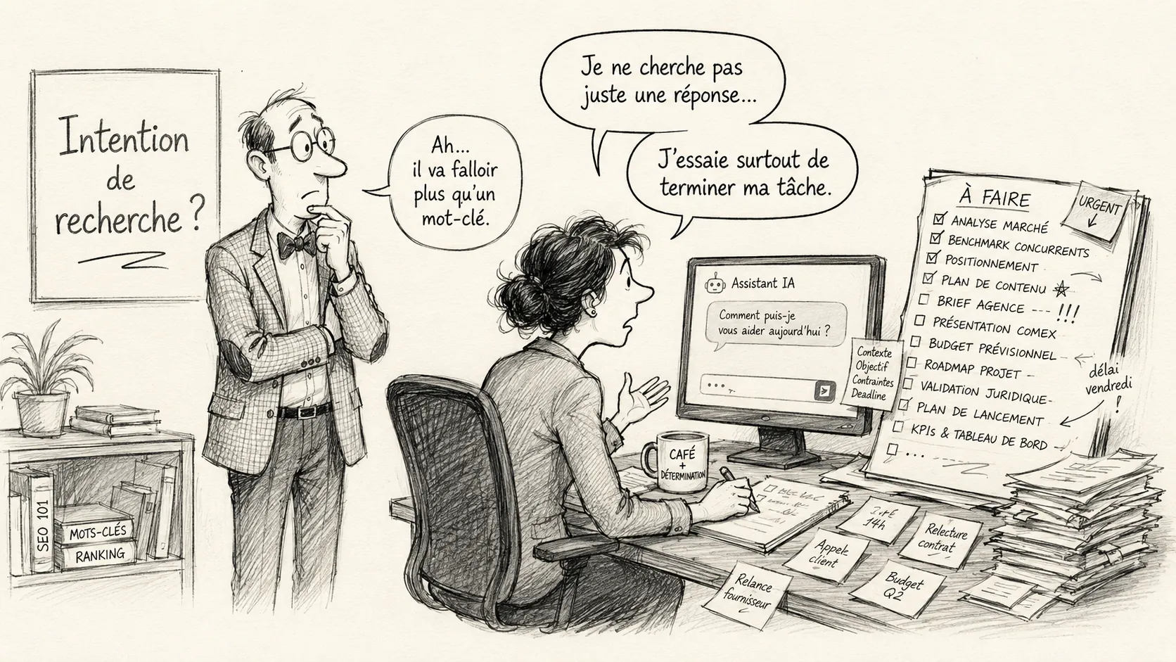 De l'intention de recherche à l'accomplissement d'une tâche avec une IA