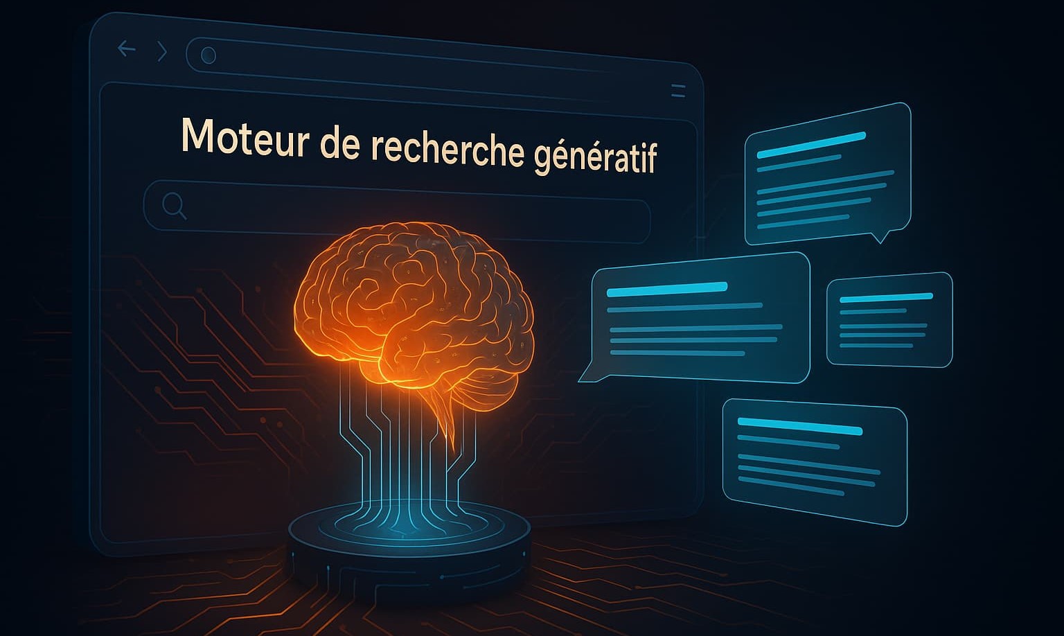 illustration d'un moteur de recherche génératif