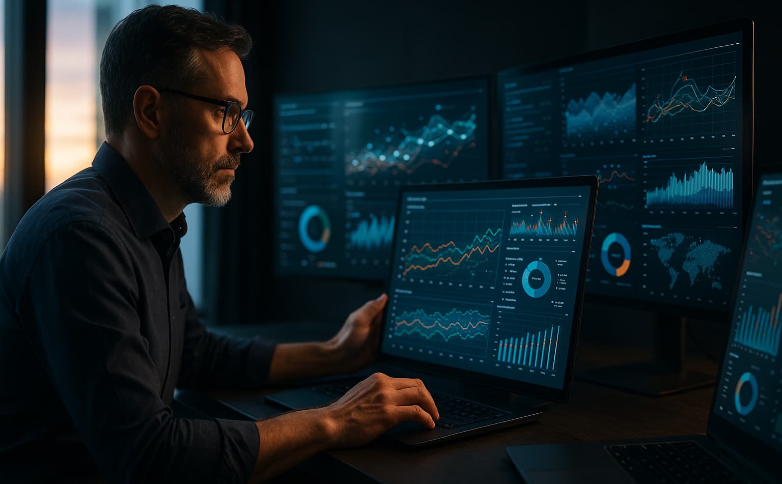 Consultant GEO croisant les logs serveur et les données GA4 pour optimiser la visibilité d'un site web dans les moteurs IA