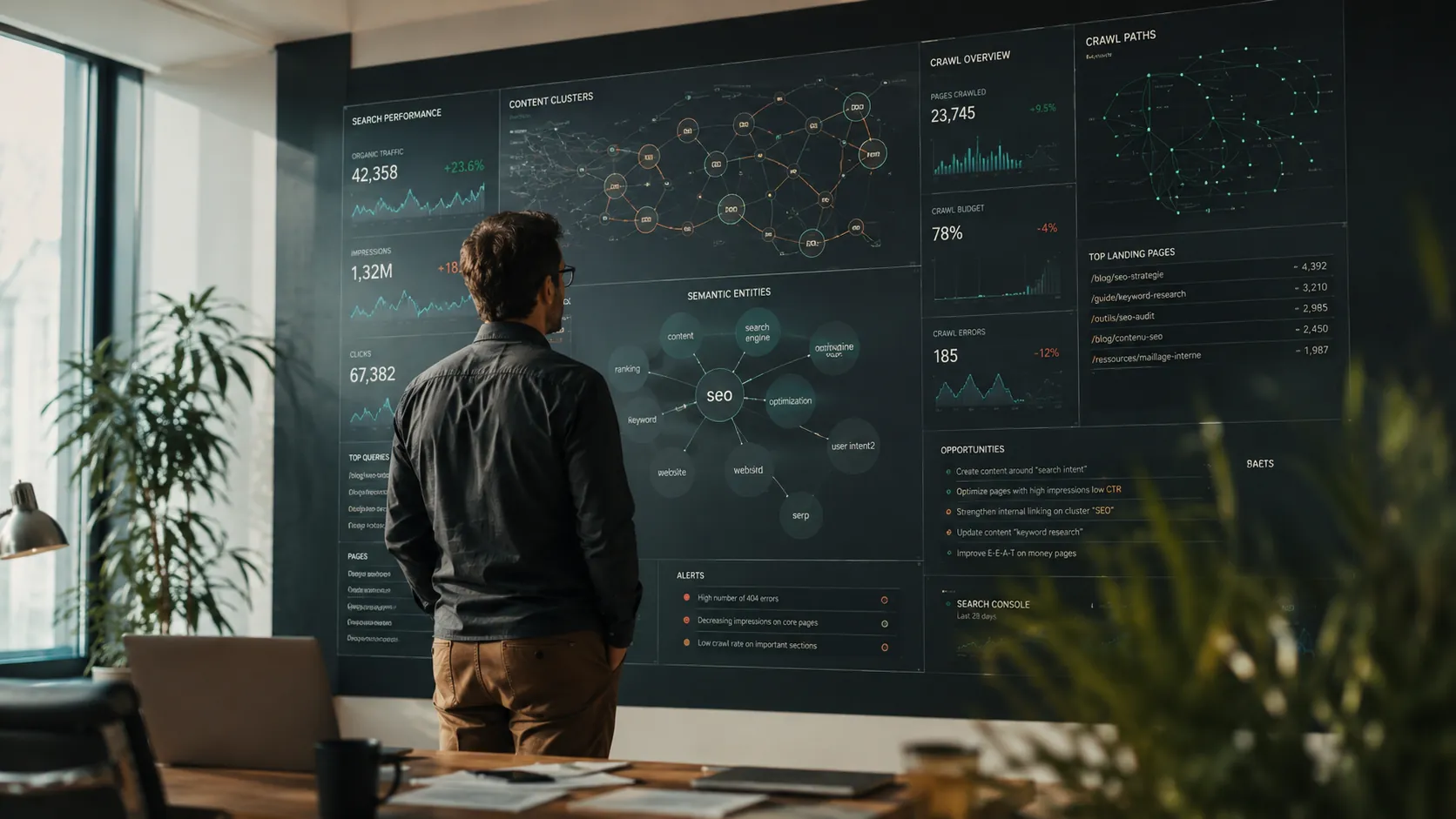 Expert SEO orchestrant données, contenus et signaux de visibilité via ChatGPT grâce aux mcp