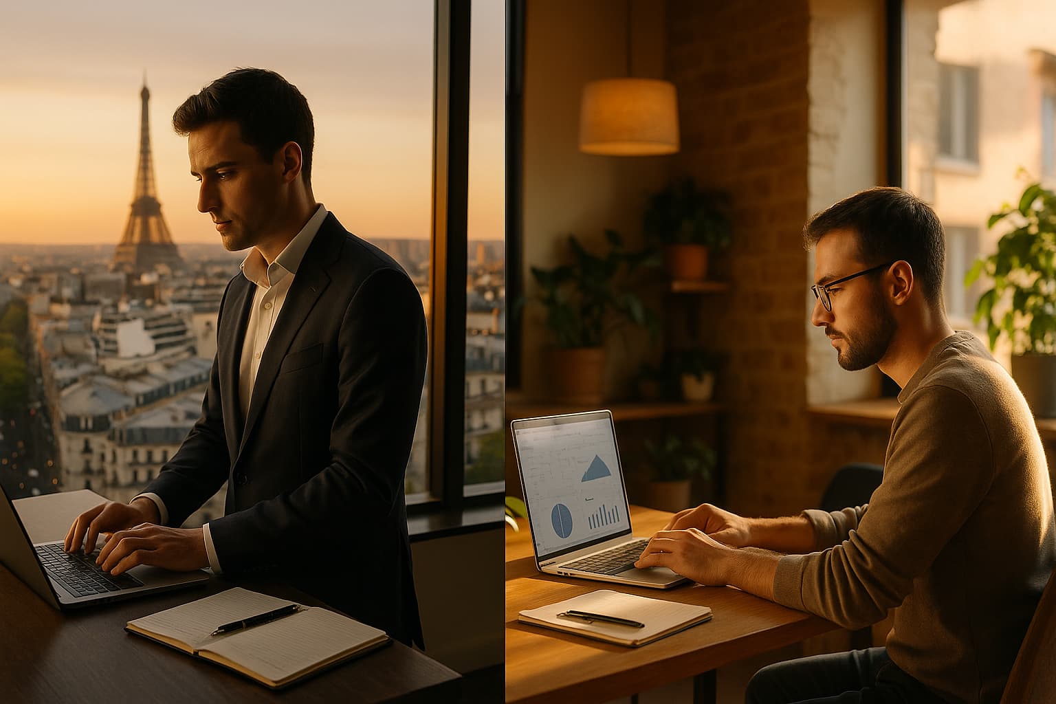 Comparatif visuel du salaire des consultants SEO entre Paris et la province