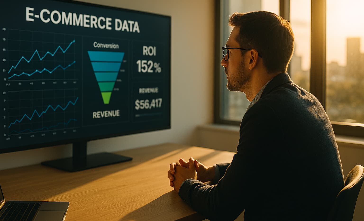 E-commerçant analysant les performances de son site e-commerce en 2025
